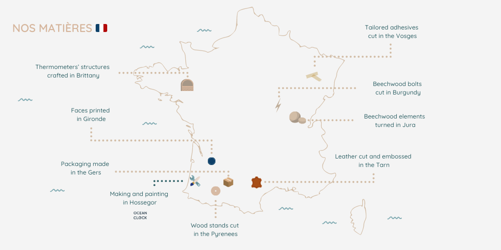 map suppliers of Ocean Clock